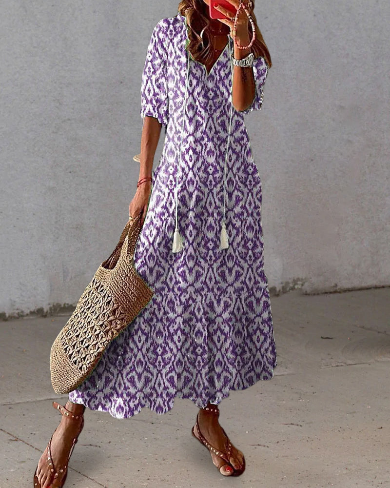 Dianna™ - Vestito Boho Elegante con Design per Coprire la Pancia e Comfort