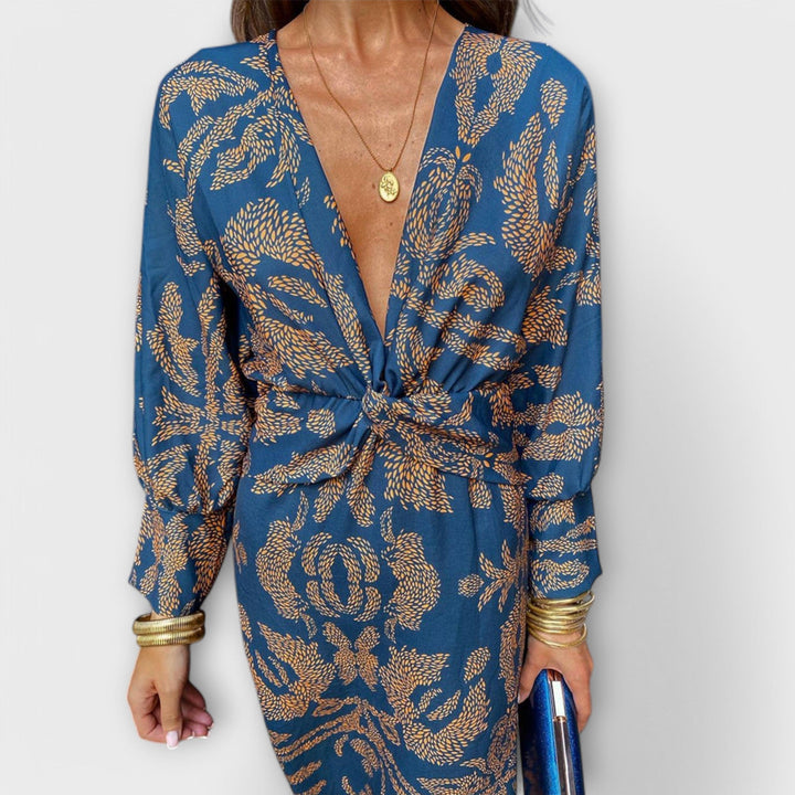 Oriana - Elegante vestito con maniche lunghe