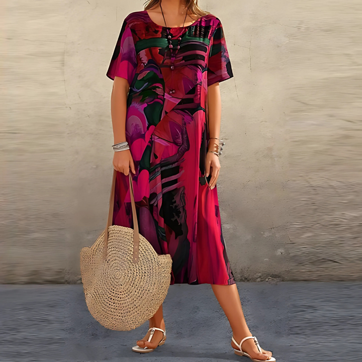 Filomena™ | Abito a Fiori Comodo