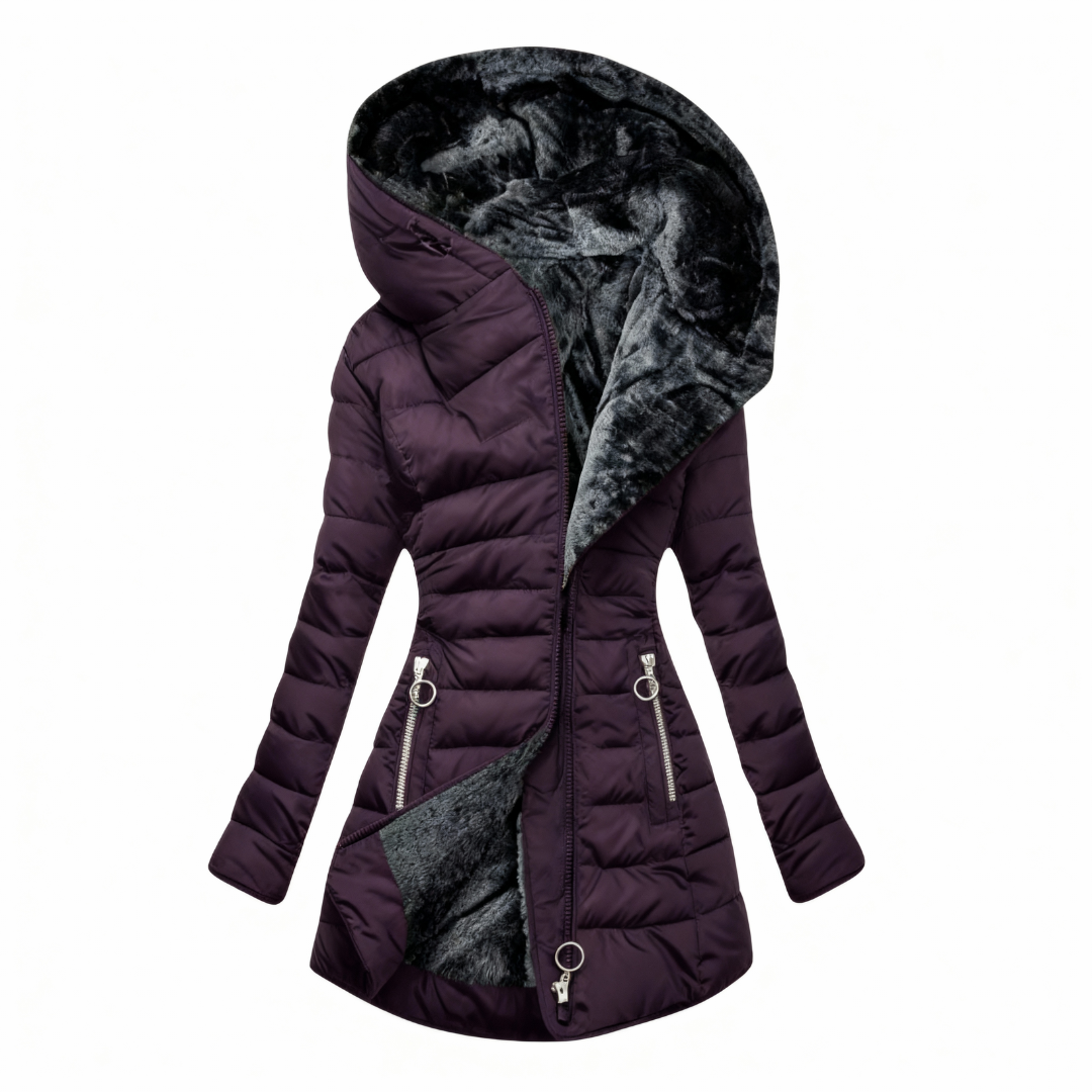 Alessina™ | Cappotto imbottito impermeabile con cappuccio