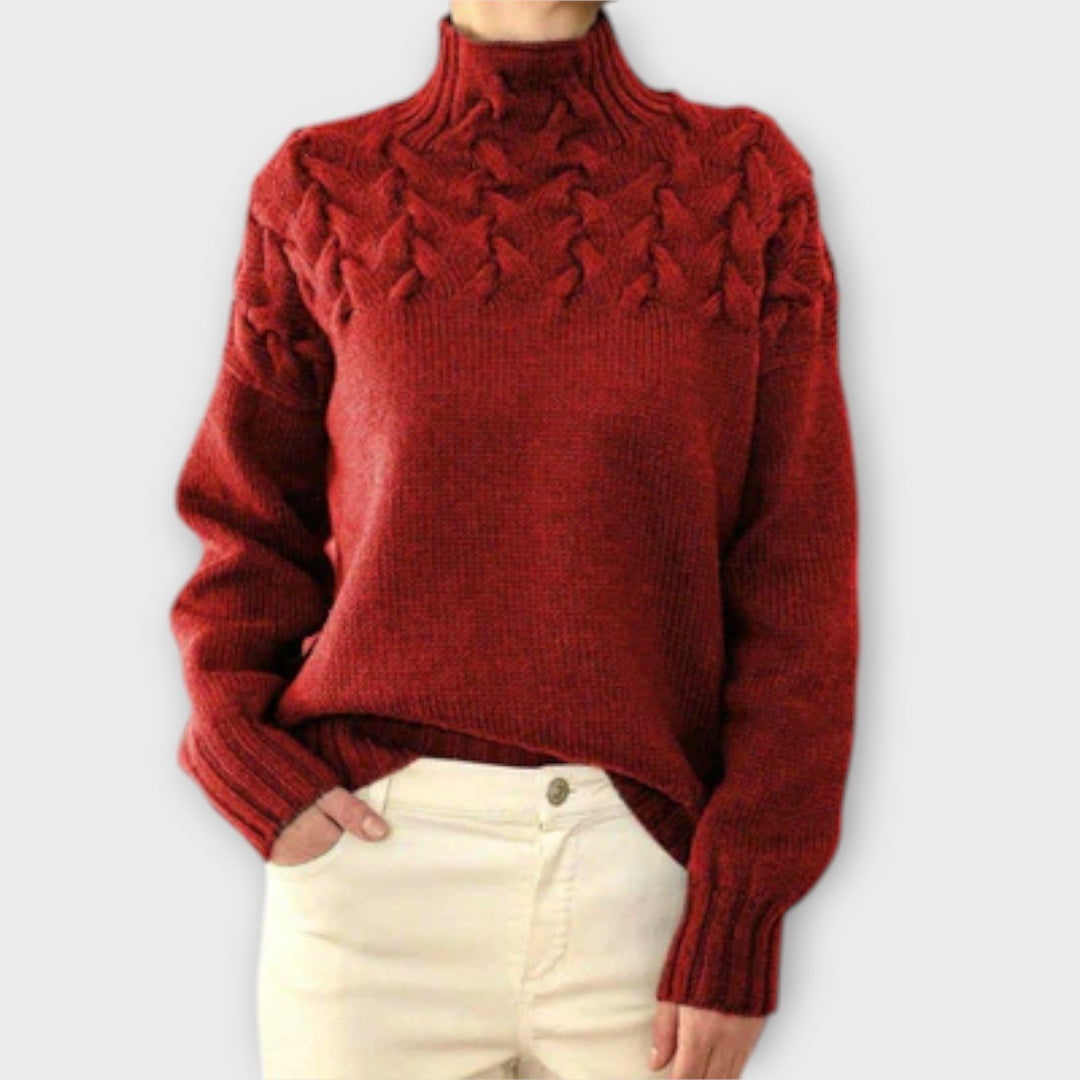 Eva | Maglione da donna con dettaglio a trecce