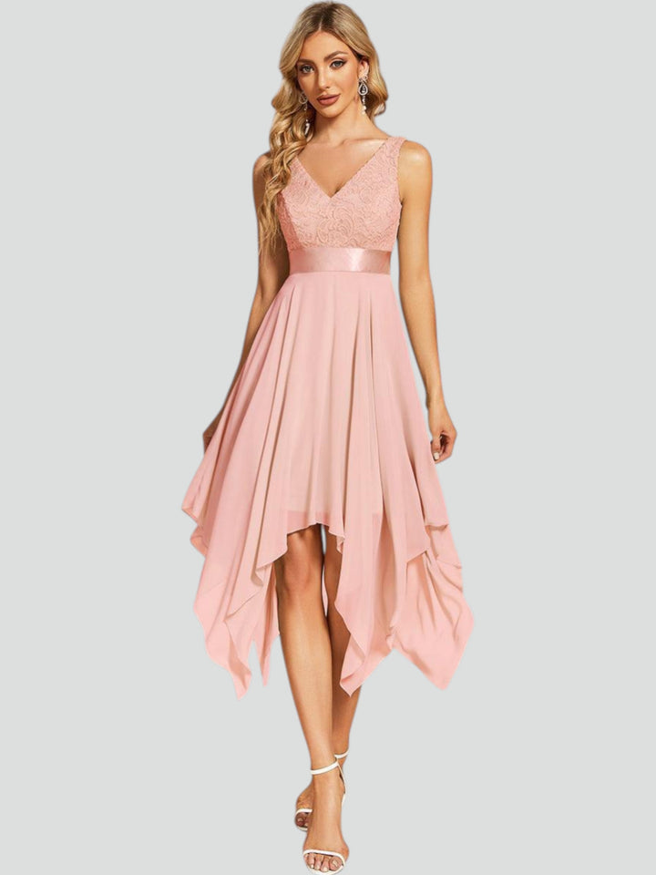 ever COSTA|Abito da matrimonio irregolare in chiffon di seta