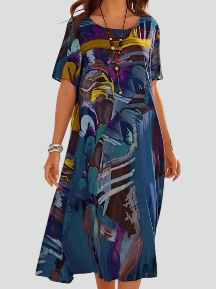 Filomena™ | Abito a Fiori Comodo