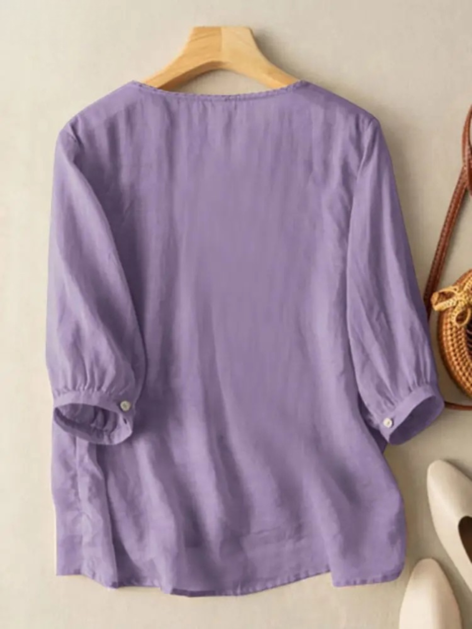Firenze™ | Blusa Boho Ricamata in Cotone (Vestibilità Piccola)