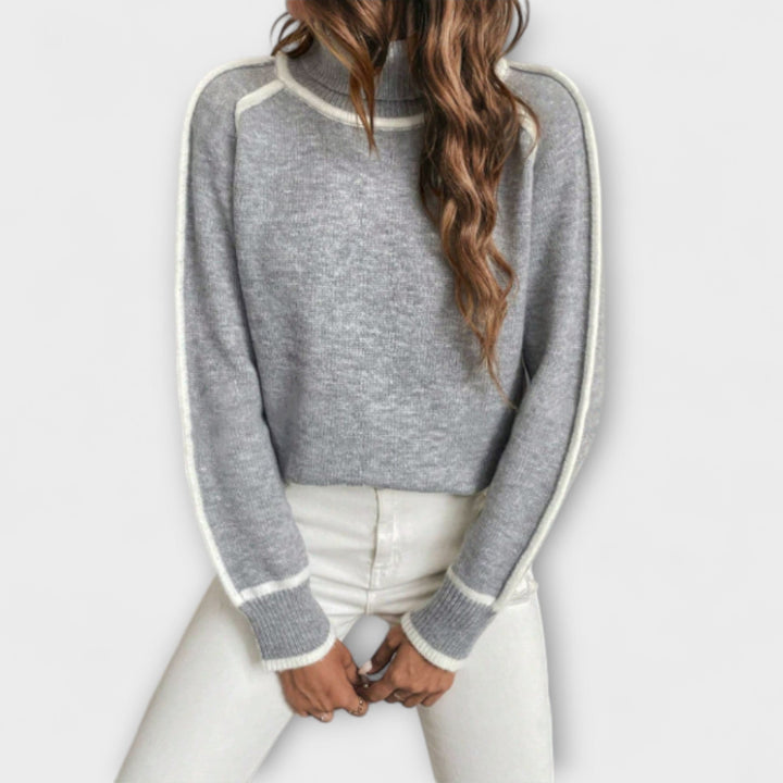 Aurora | Maglione casual con colletto alto