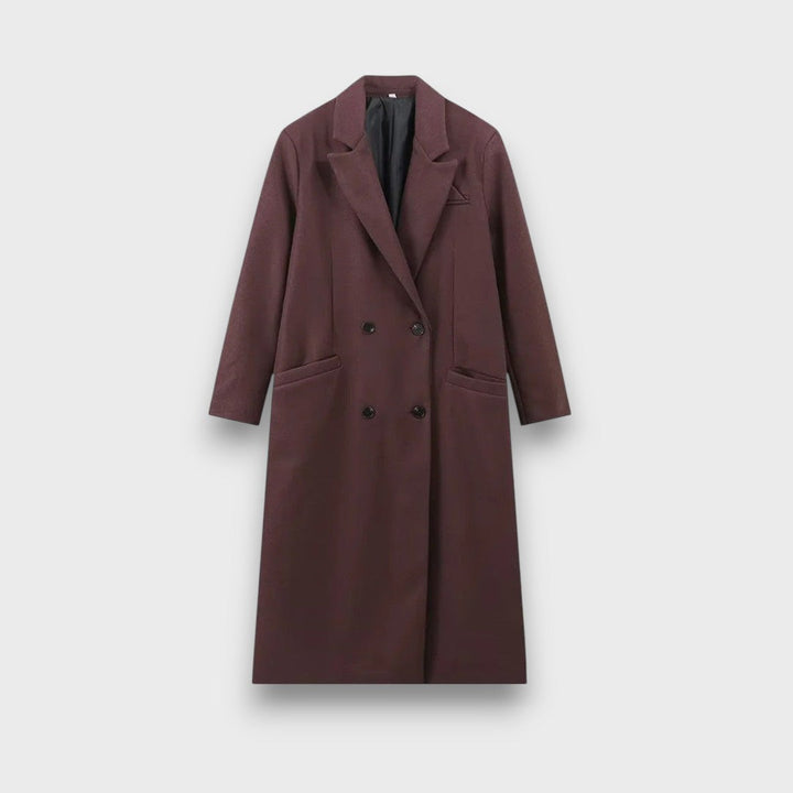 Oslaine – Cappotto in lana maximalista con silhouette maschile