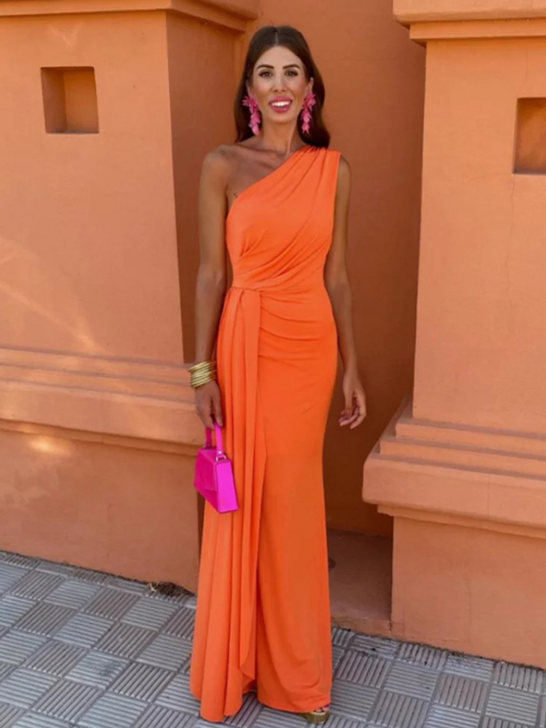 Lia™ | Elegante Vestito Lungo Asimmetrico per Occasioni Speciali