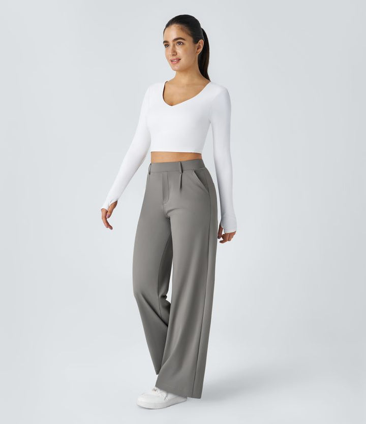 Pantaloni Svasati ColaTek Air™ con Vita Alta e Tasche con Zip Laterali