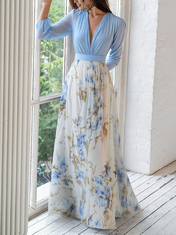 Rylia™ | Abito Maxi con Stampa Floreale Splendida