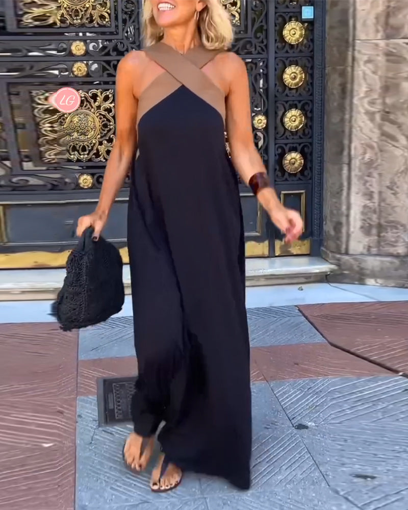 Anne | Abito elegante con scollo incrociato per un look raffinato