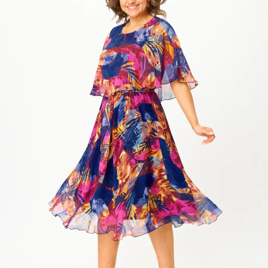 AYALA | Abito in chiffon elegante con taglio comodo e design distintivo