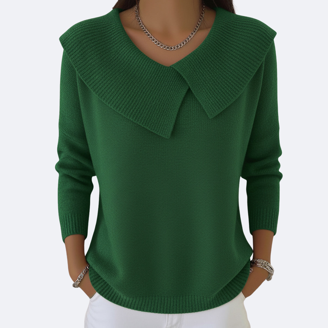 LUCIA - Maglia Calda con Colletto Morbido