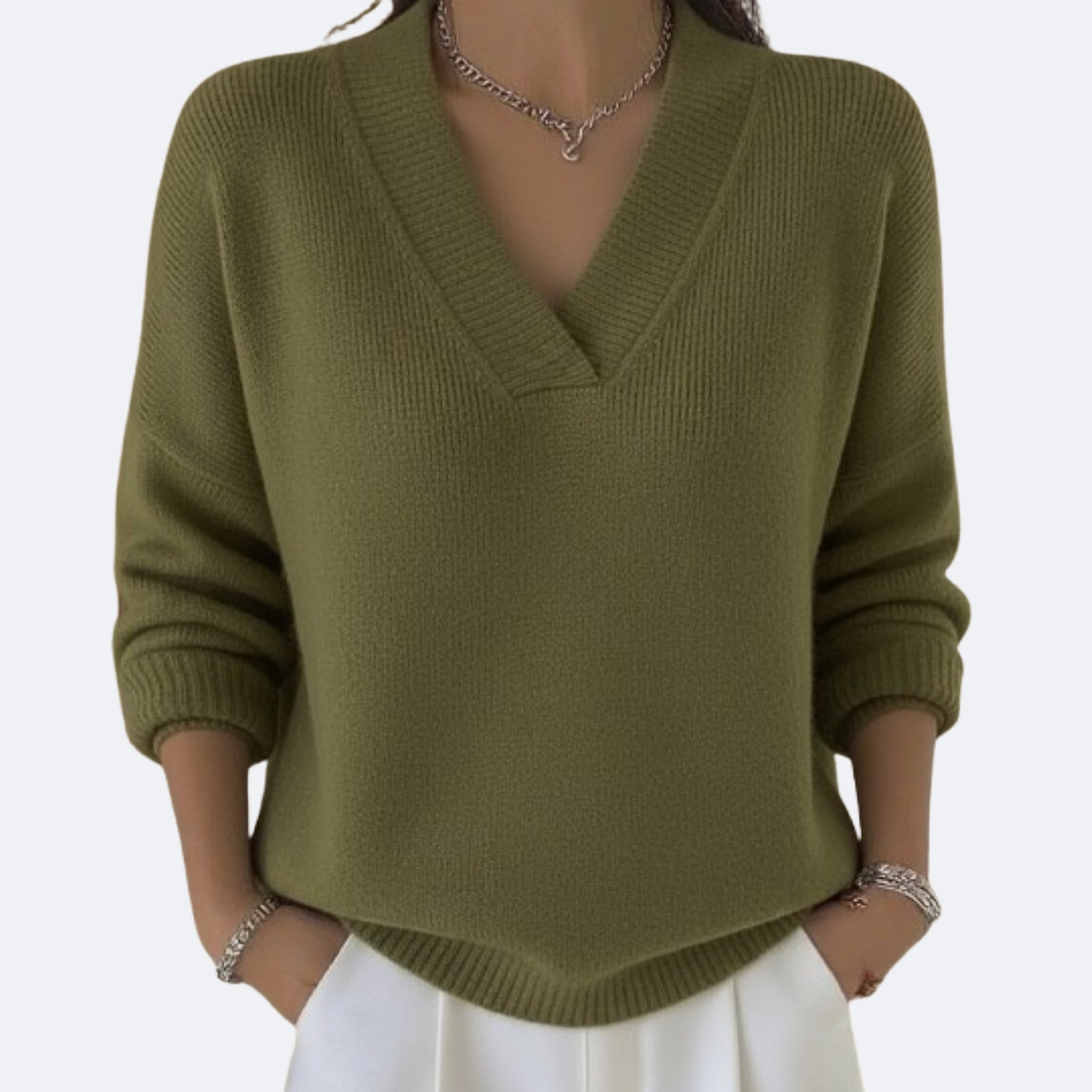 MILENA - Maglia Morbida con Scollo a V
