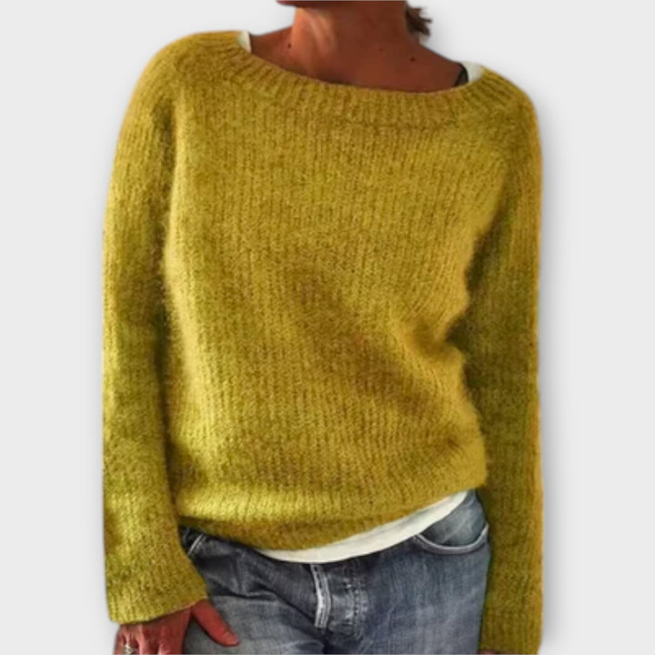 Regine | Maglione a Maglia di Colore Solido