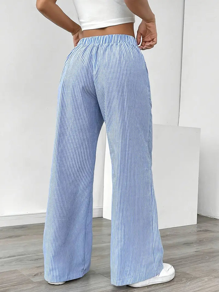 Alina™ | Eleganti Pantaloni a Righe con Tasche