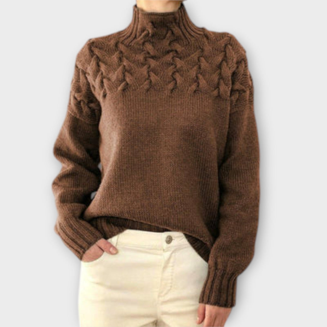 Eva | Maglione da donna con dettaglio a trecce