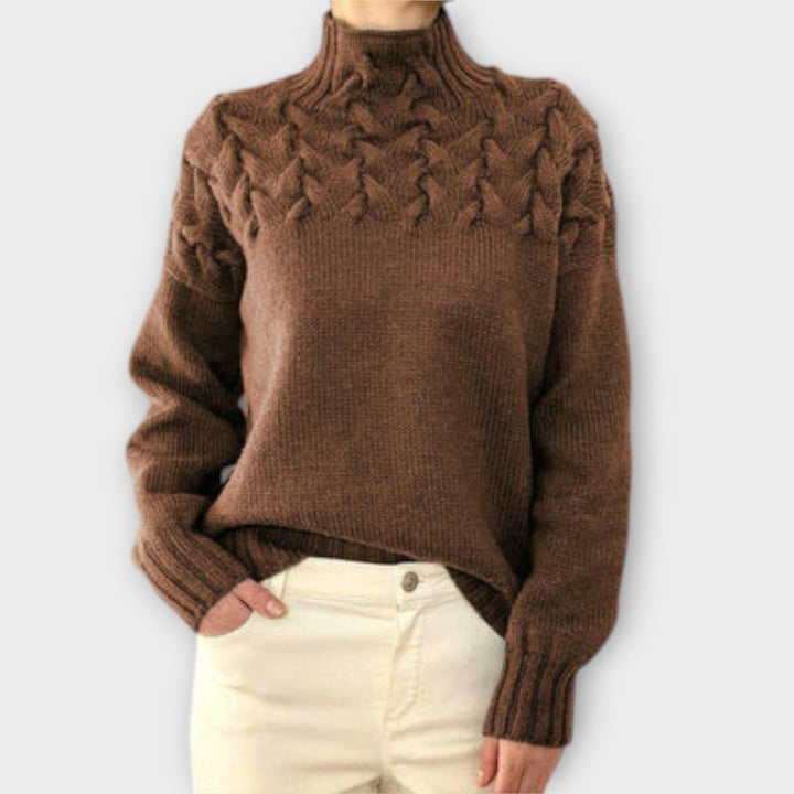 Eva | Maglione da donna con dettaglio a trecce