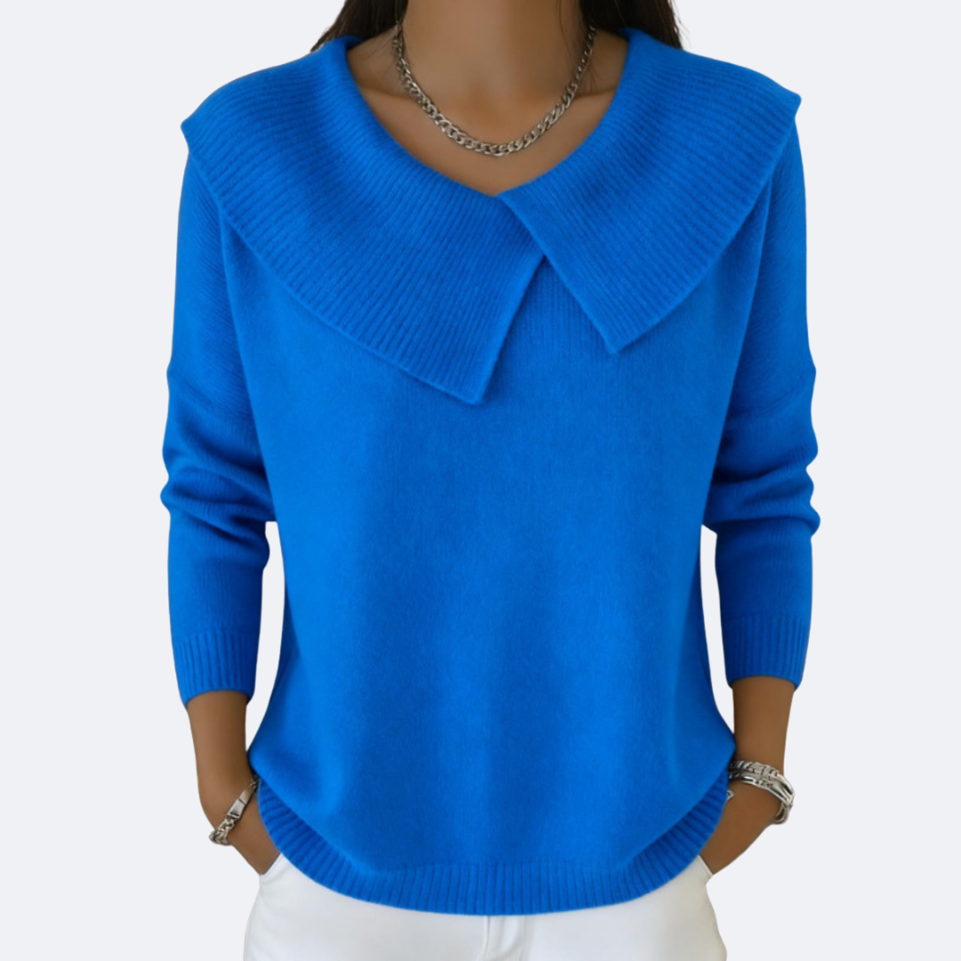 LUCIA - Maglia Calda con Colletto Morbido