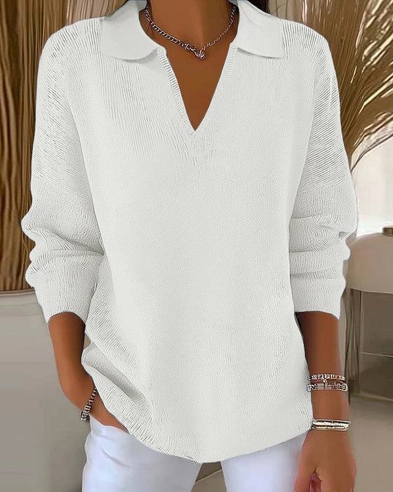 Nadia | Maglia Elegante con Colletto Morbido