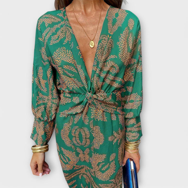 Oriana - Elegante vestito con maniche lunghe