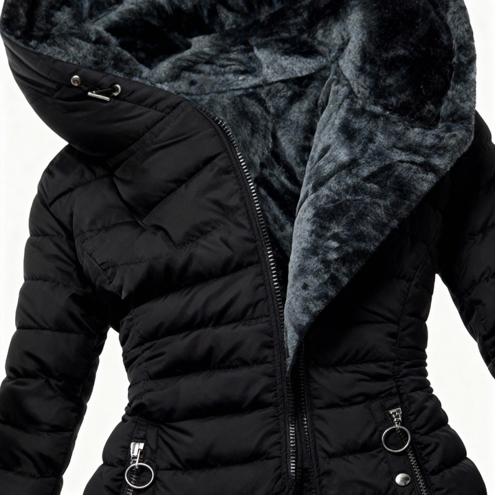 Alessina™ | Cappotto imbottito impermeabile con cappuccio