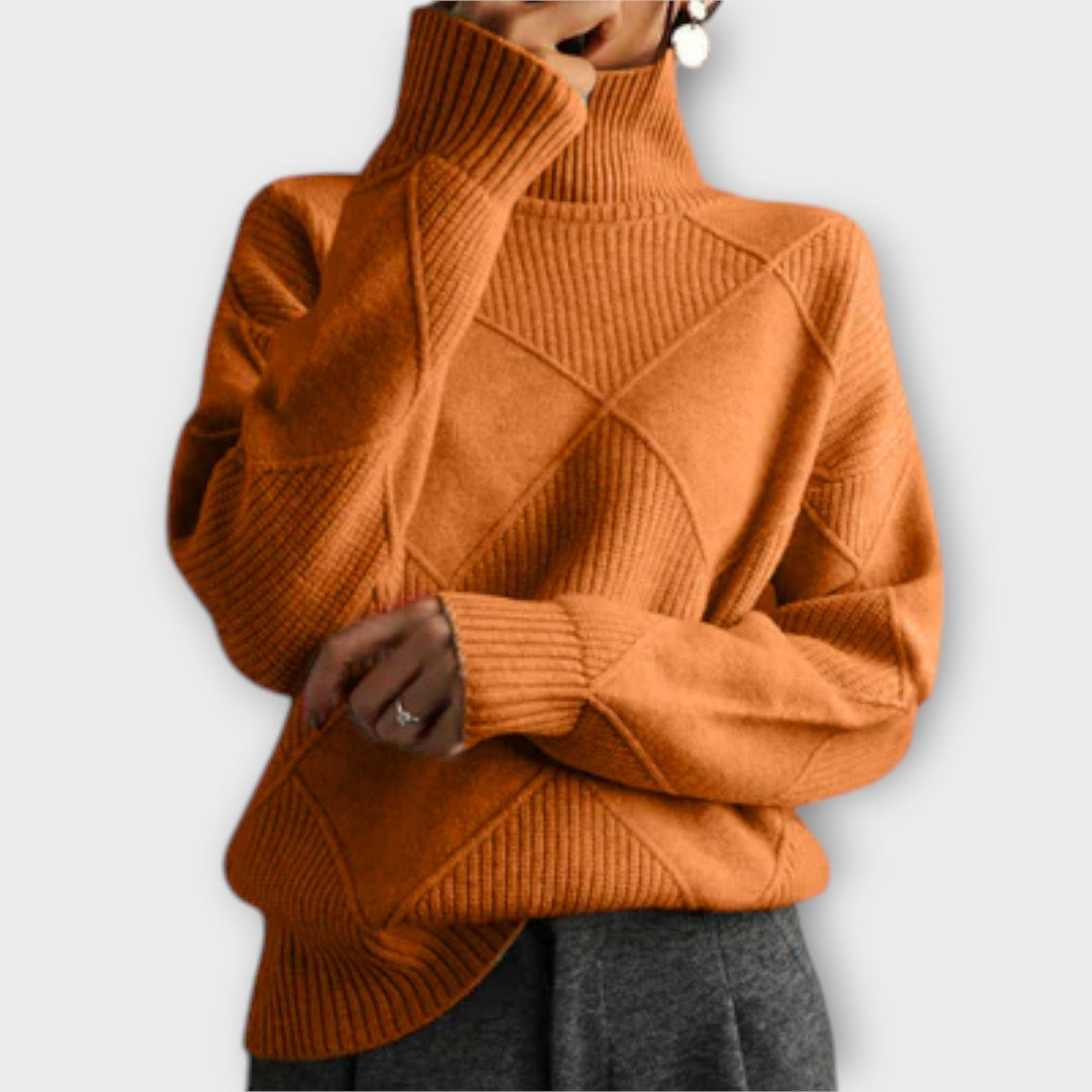 Melanie | Maglione con Collo Alto Confortevole