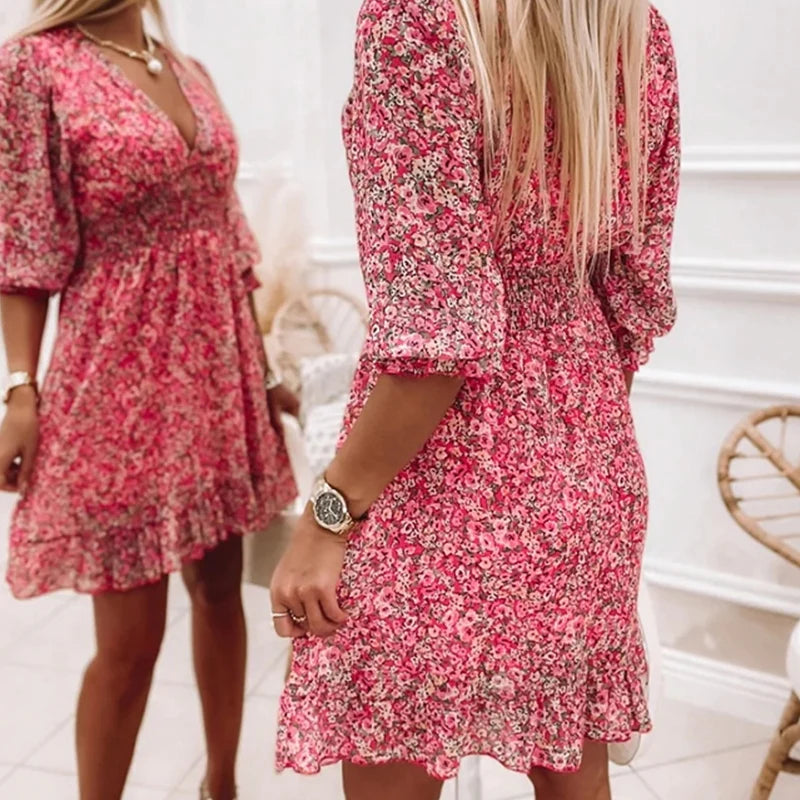 Addison™ - Abito Floreale Elegante per un Look Chic e Raffinato