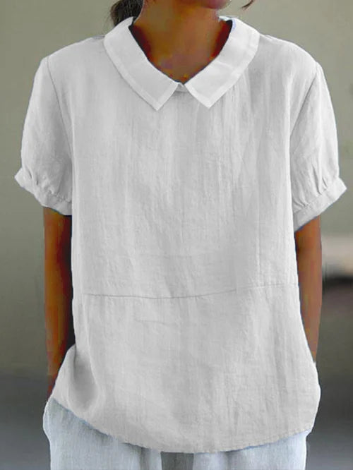 Amalie™ | Blusa con Collo e Vestibilità Relaxed