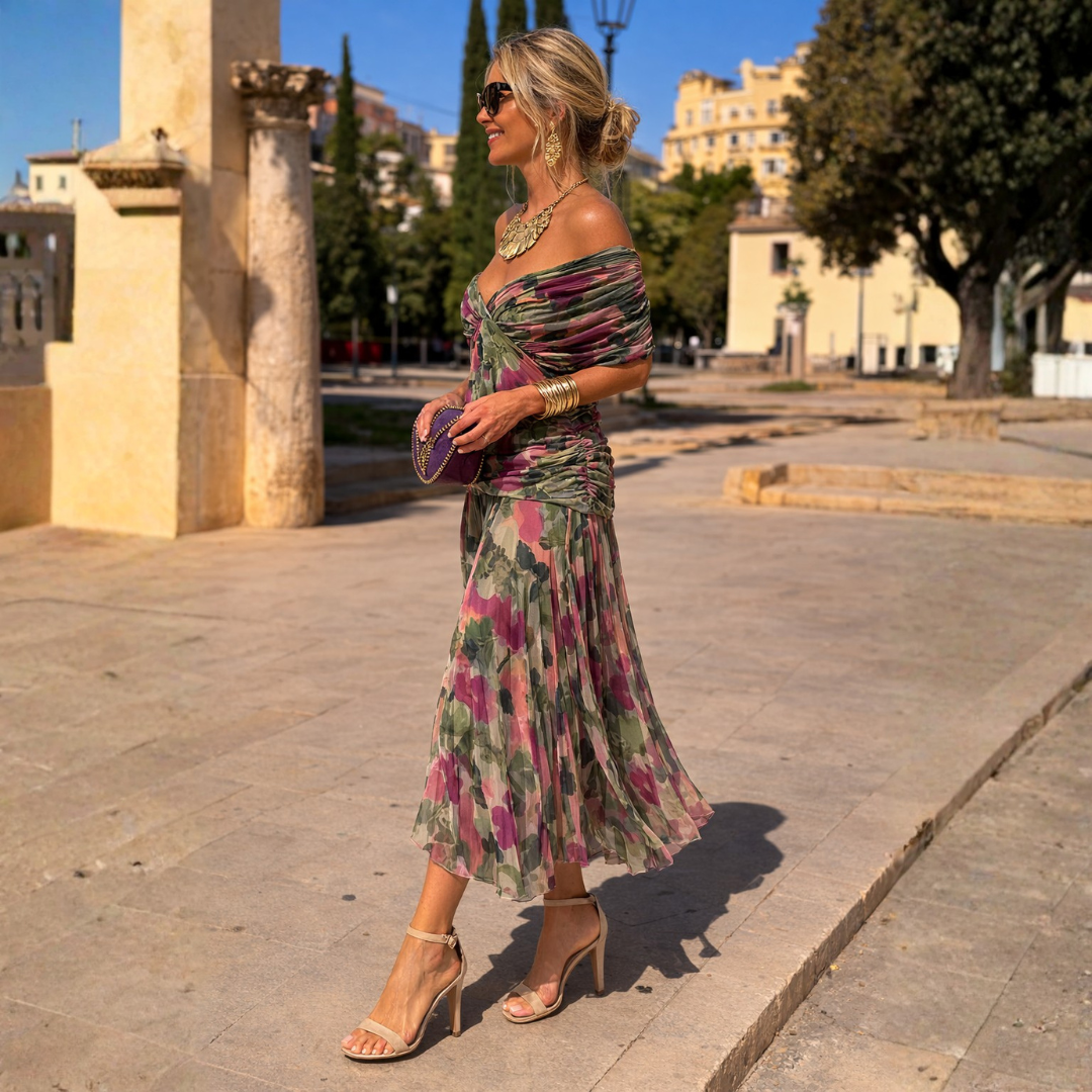 Rossana | Abito Maxi Off-Shoulder