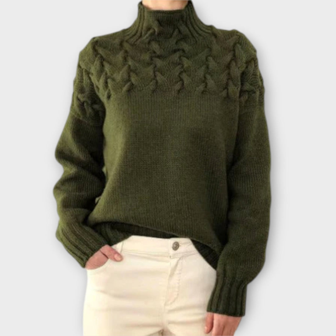 Eva | Maglione da donna con dettaglio a trecce