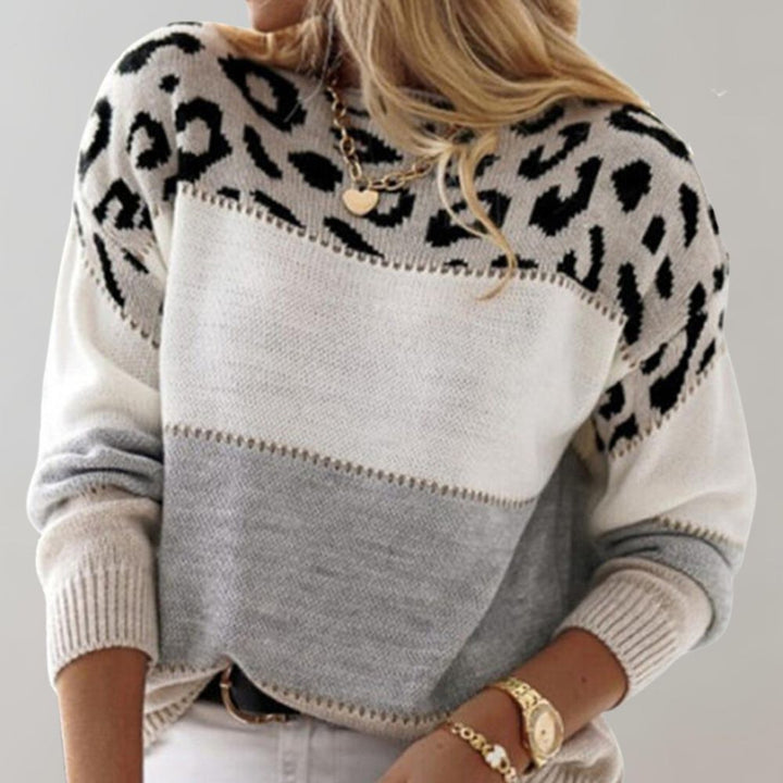 Charlene – Maglione Casual a Fantasia Leopardo