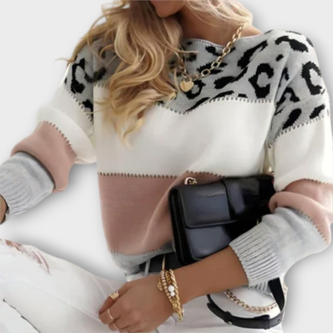 Cheyenne | Maglione Casual con Design Leopardo