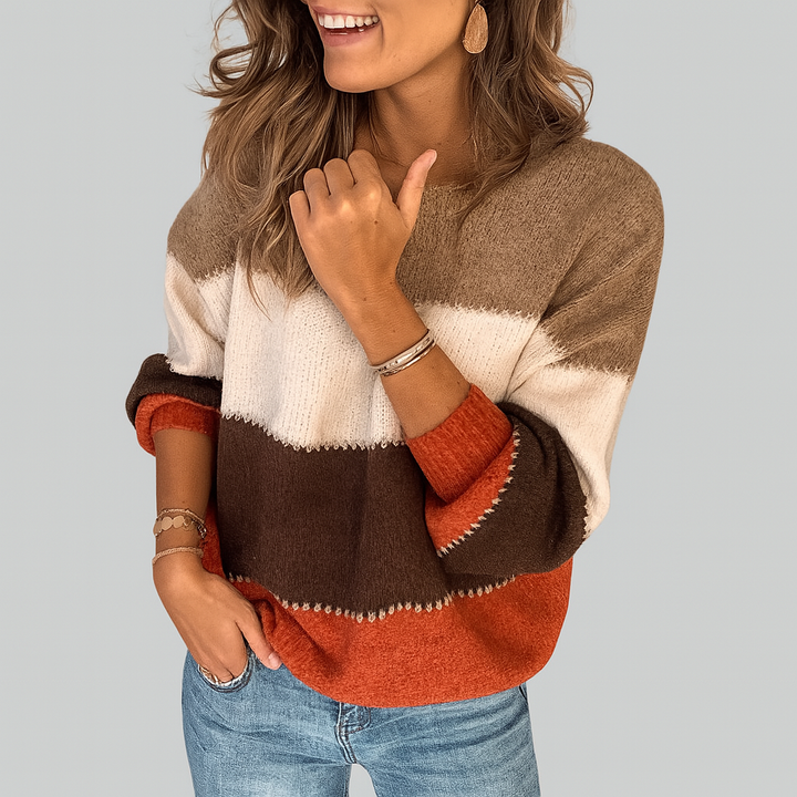 Erika | Maglione a Righe Confortevole