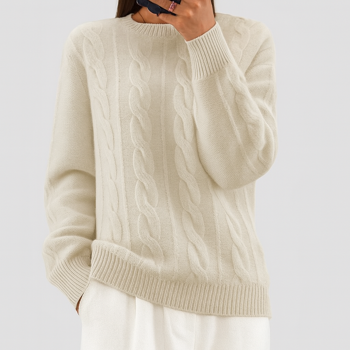 Angelika - Maglione Classico in Maglia Calda