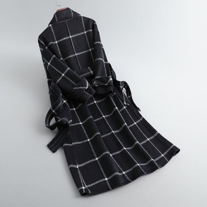 Valeria | Cappotto Elegante a Quadri in Lana
