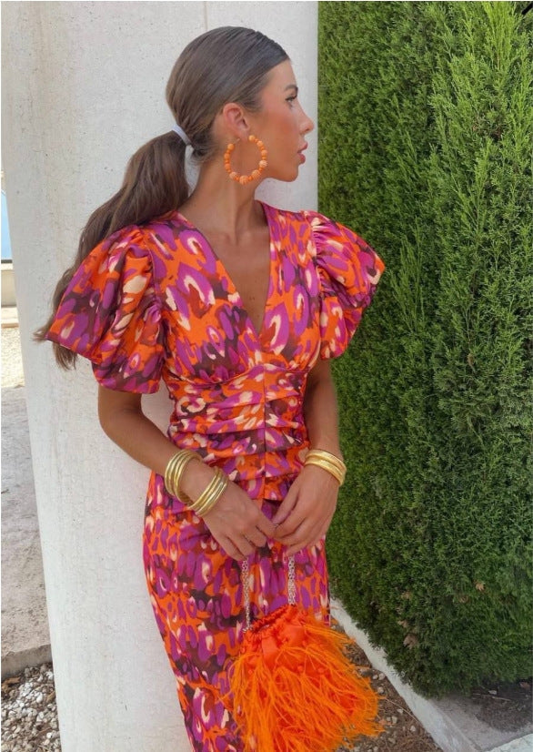 Élodie | Abito lungo vivace e colorato per uno stile elegante e allegro