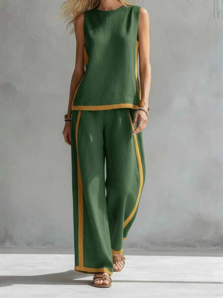 Leila | Completo Elegante in Cotone e Lino