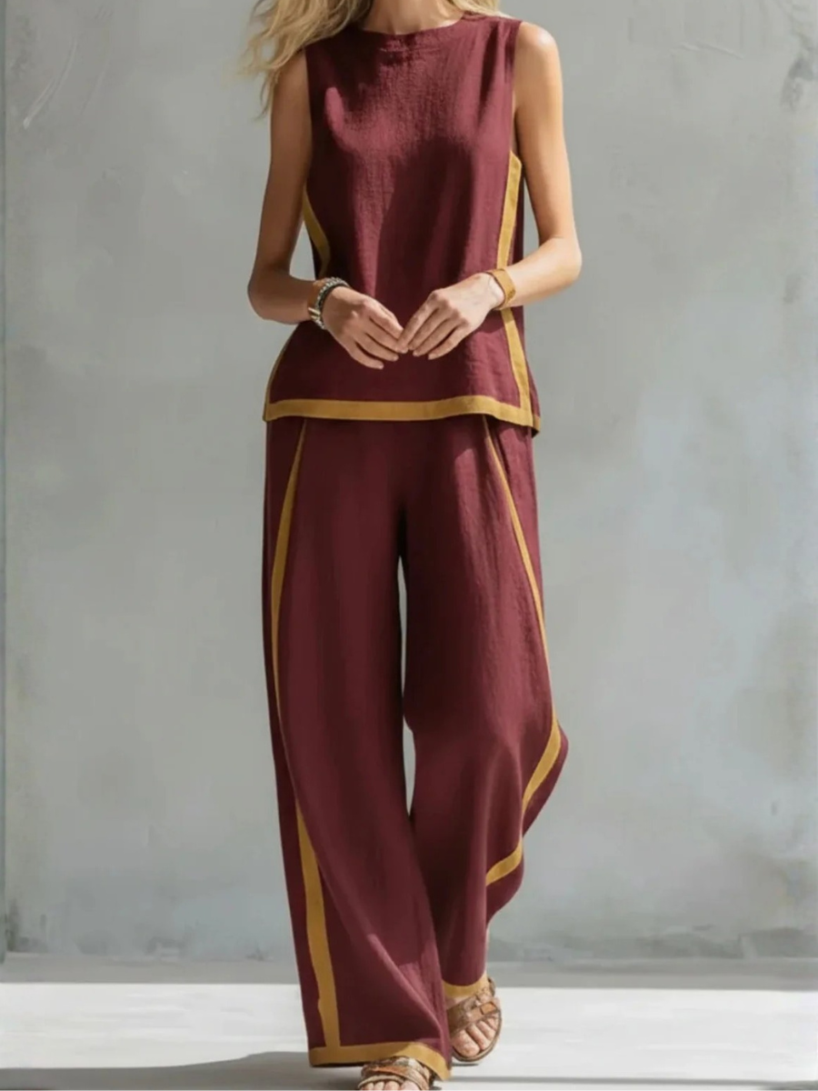 Leila | Completo Elegante in Cotone e Lino