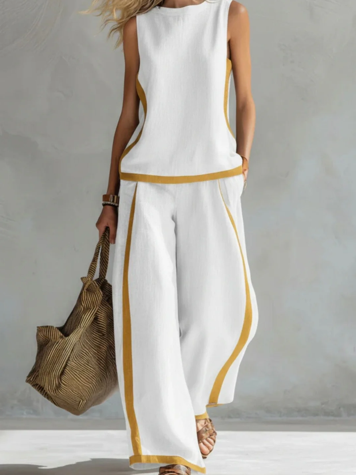 Leila | Completo Elegante in Cotone e Lino