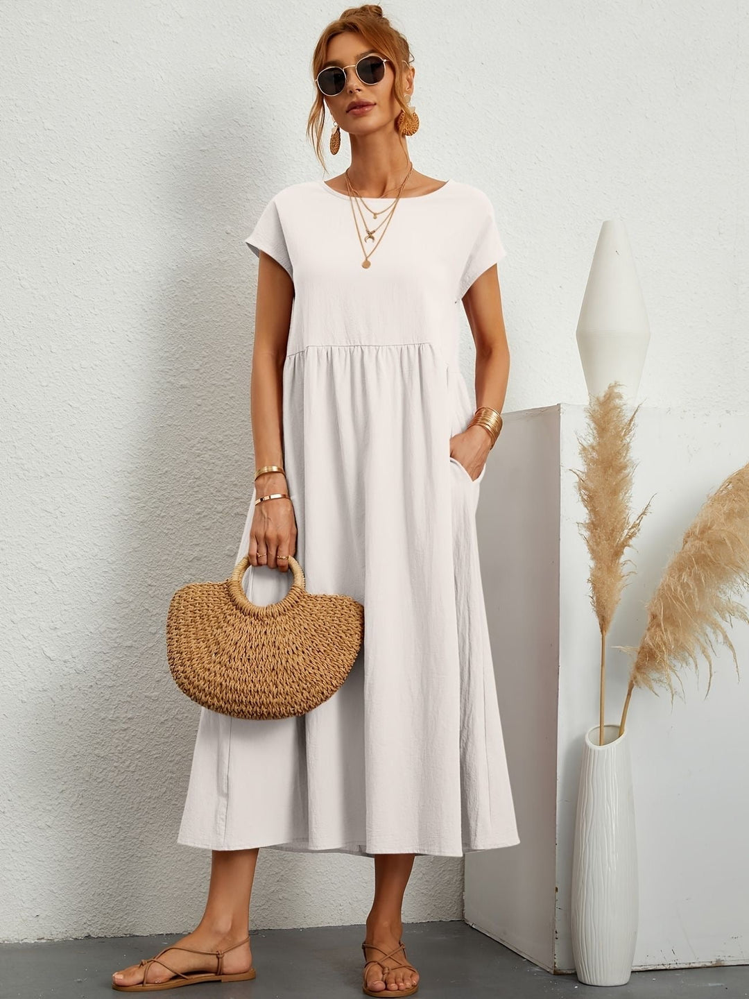 Caroline™ - Abito Casual Elegante per uno Stile Raffinato e Confortevole