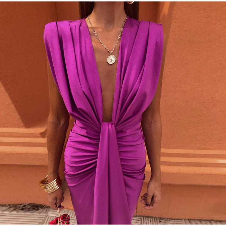 Crocetta™ | Abito Elegante con Scollo Chic
