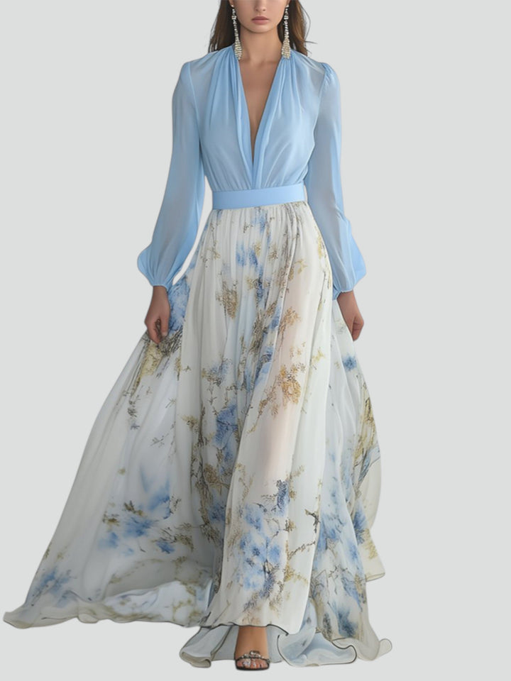 Rylia™ | Abito Maxi con Stampa Floreale Splendida