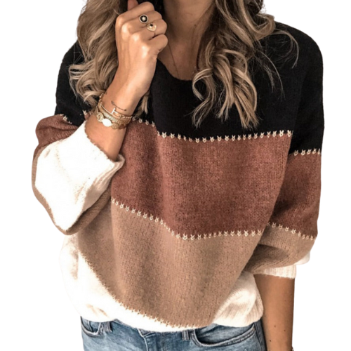 Erika | Maglione a Righe Confortevole