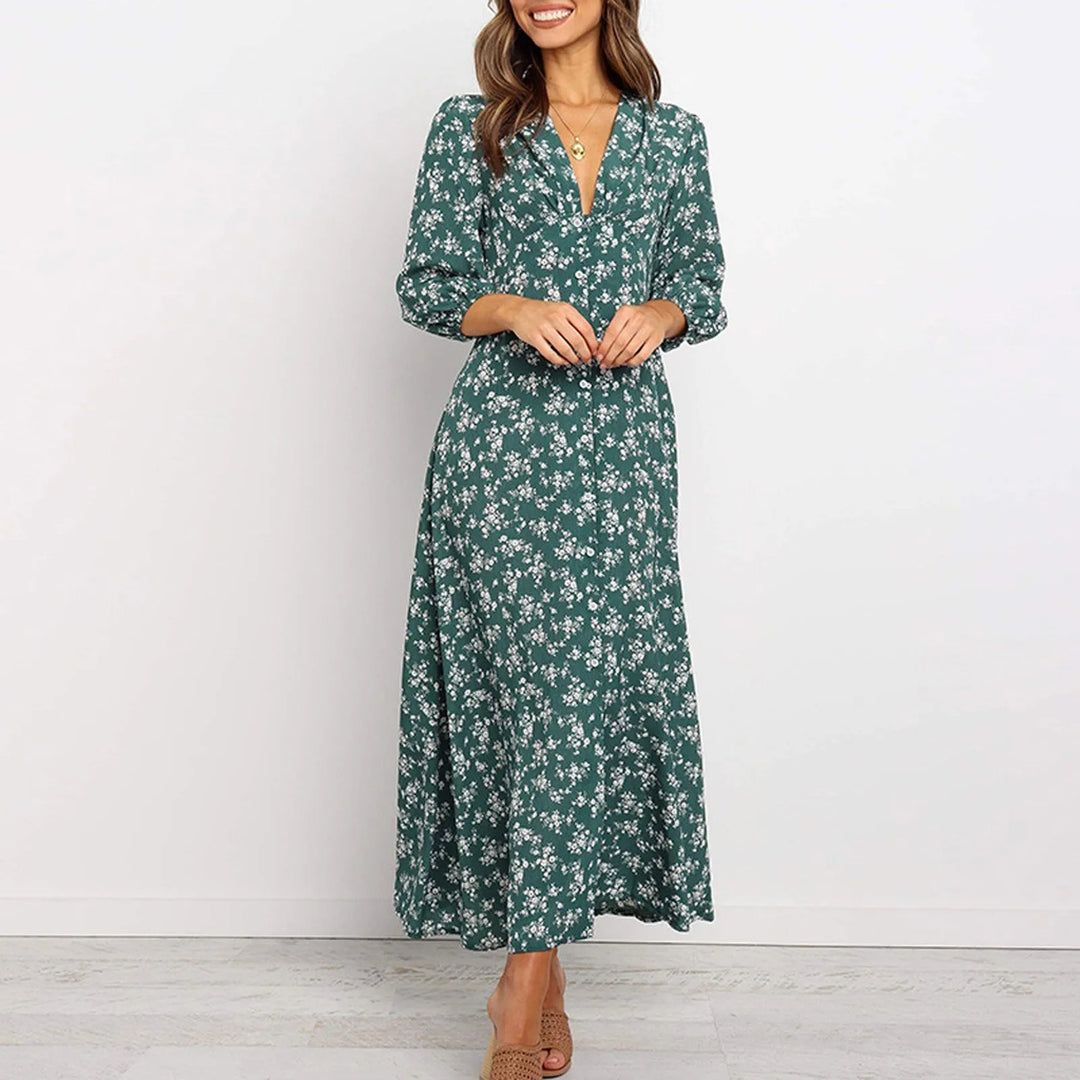 Melina | Elegante Abito Boho che Esalta la Tua Femminilità