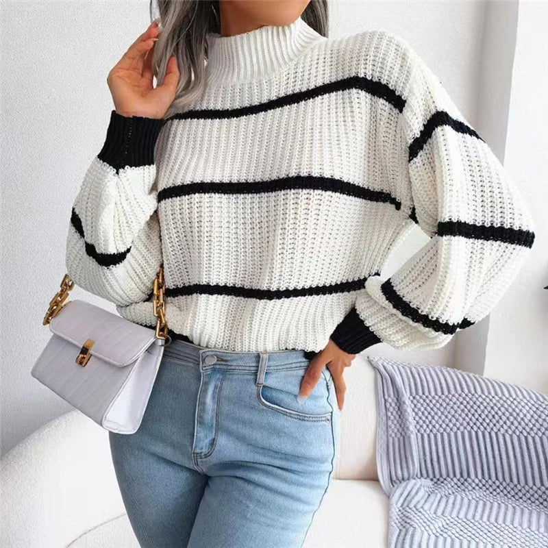 Sarah | Maglione a Collo Alto Couture