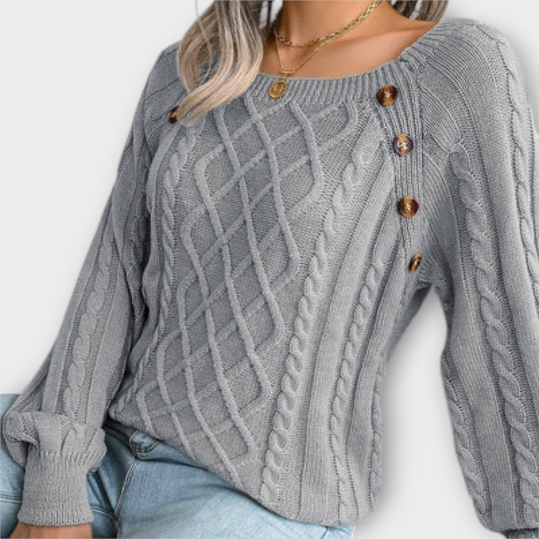 Malia | Maglione lavorato a maglia con bottoni
