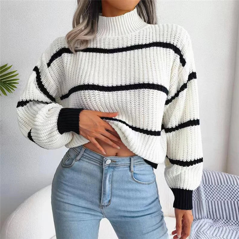 Sarah | Maglione a Collo Alto Couture