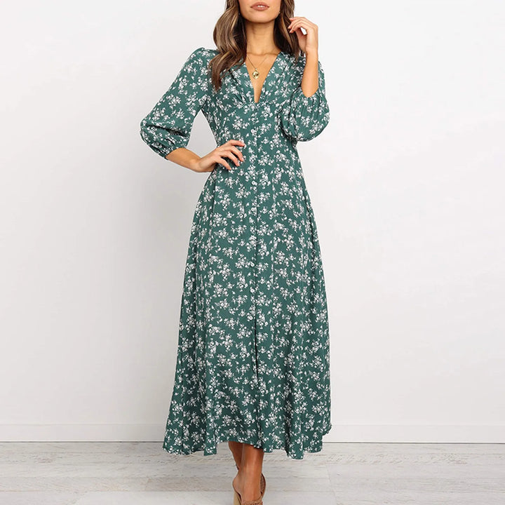 Melina | Elegante Abito Boho che Esalta la Tua Femminilità