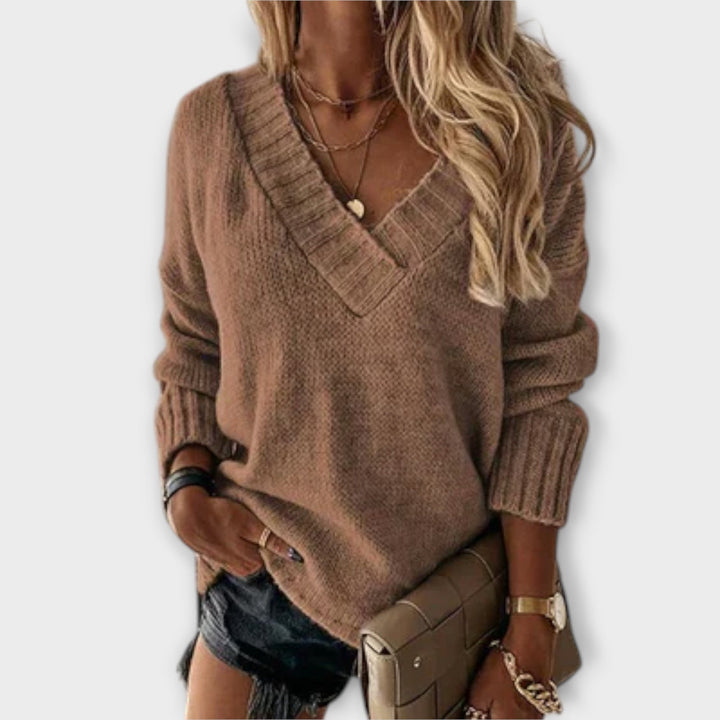 Jane | Pullover V-Schnitt Morbido