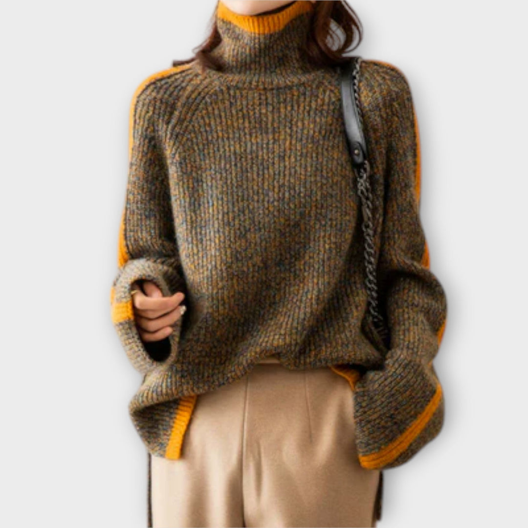 Breseis | Maglione Vintage con Collo Alto